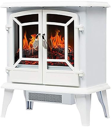 DOOKAA Camino Finto Fuoco fintoStufa elettrica Effetto Termostato di Sicurezza Riscaldatore per Camino Caminetto Elettrico Portatile nella Zona Caminetti a Libera Installazione