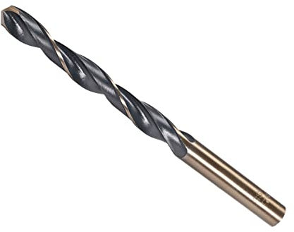 CoCud Torsione Trapano Punte, 8.5mm Bordo Taglio, Titanio & Nitruro Rivestito Alta Velocità Acciaio 4341 Rotondo Gambo per Inossidabile Acciaio Foratura Macchina, 1-Pezzo