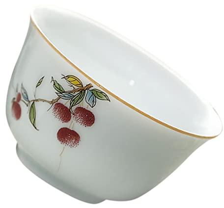 UKCOCO Tazza da Tè Giapponese in Ceramica Bianca 70ml, Vintage