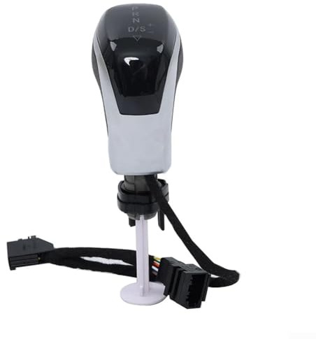 SPORTARC Automatischer Schaltknauf für Auto, mit LED-Licht, elektronischer Schaltgriff für Golf 6, 7 (schwarz-weißes Licht)