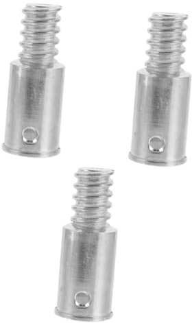 Didiseaon 3pcs Handle Replacement for Broom Threaded End Adapter for Sweep Aluminum Alloy Pole Tip