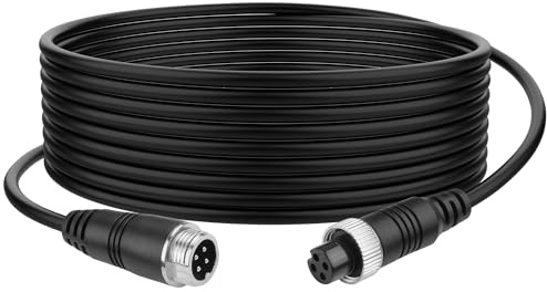 YACSEJAO Cavo di estensione video per auto a 4 pin Aviation M12 4Pin per telecamera di backup CCTV telecamera di retromarcia camion rimorchio camper autobus veicolo sistema monitor di backup (5M