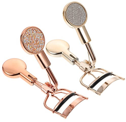 minkissy 2stücke Edelstahl Wimpernzange Curler Werkzeug Für Make-up Wimpern Curling Handgehaltene Wimpernzange Mit Pads Für Damen Augenformen Anpassen