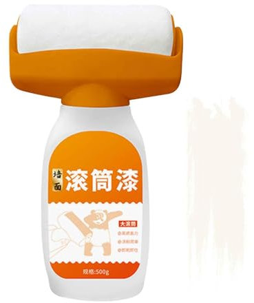 Wall Paint Repair, 500 g Wall Repair Roller Brush with Wall Repair Paste, Wall Repair Roller Brush, Suitable Repair of Wall Scratches, Stains, Cracks