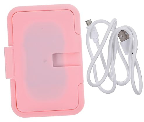 Toyvian Scalda Salviette Umidificate Portatile USB per Ragazzo Ragazza, Riscaldatore Leggero in Pp Controllo Temperatura per Viaggio e Auto