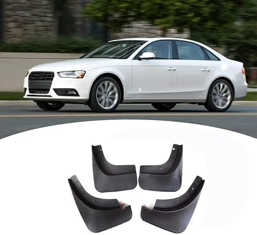 WENGONG 4 Stück Auto Schmutzfänger für Audi A4 B7 B8 B9 2004-2022, Auto Kotflügel Spritzschutz Vorder-und Hinterreifen Kotflügelschoner Kotflügel Zubehör