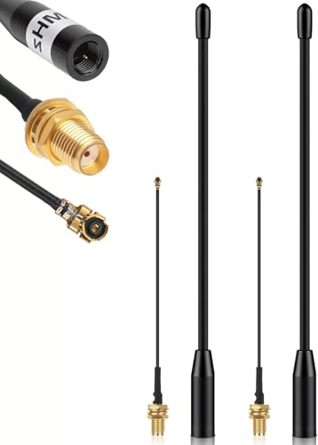2 Pack 868-MHz Antenne, 10dBi Gain für Meshtastic LoRa Long Range Soft Whip-Antenne, 17 cm Omni SMA-Stecker, schwarz