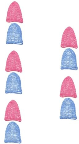 FRCOLOR 5 Sätze Haarnetz Haarpflegenetz Haarnetz Aus Viskose Strick Satin Schlafhaube Netz Häkel Häkelkappe Für Schlafnetz Haarwickel Seide 2 STÜCKE * 5