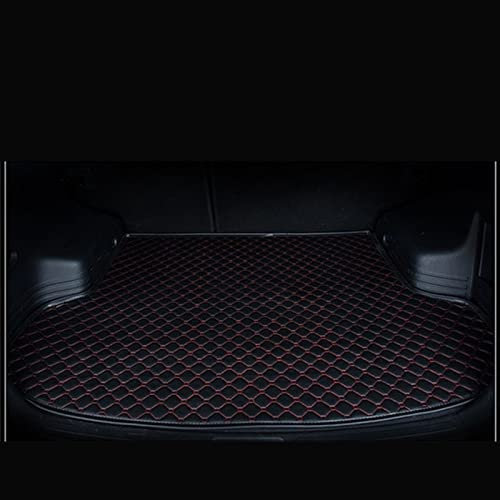 Kofferraummatten Kofferraummatte Für KIA Für Sportage R 2011–2014 wasserdichte Hintere Laderaumabdeckung Teppichpolster Kofferraumauskleidung Kofferraumschutz(Schwarz Rot)