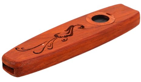 GOOHOCHY Hölzernes Kazoo für Erwachsene Musikinstrument aus Solidem Holz für Anfänger und Profis für Musikbegleitung und Performances Vielseitig Einsetzbar