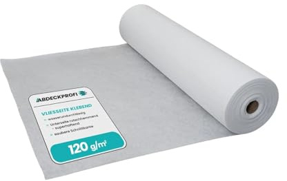 Abdeckvlies selbstklebend – 120 g/m² ab 1 Palettenabnahme - 1m x 50m Palettenabnahme 20 Rollen (1000m²), Renovierungsvlies, Malervlies, Abdeckvlies selbsthaftend, Treppenvlies