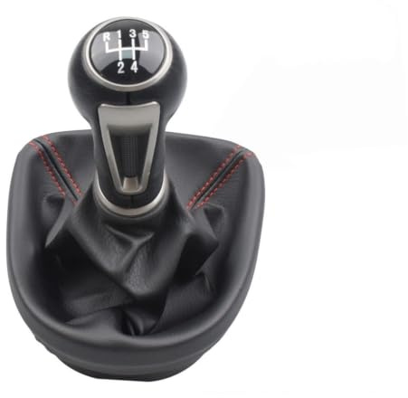 LIANGBAOS Pomos De Palanca De Cambios Perilla De Cambio De Marchas Para Seat Para Leon MK2 1P 2005-2012 De 5/6 Velocidades(5 Speed)