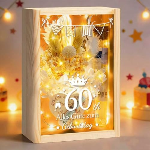 60 Geburtstag Frau Geldgeschenke Verpackung，60 Geburtstag Deko Geschenkbox