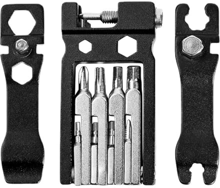 Haodream Juego de herramientas 20 en 1 para bicicleta de montaña, destornillador, reparación de bicicletas, kit de mantenimiento de bicicleta de montaña, llave de reparación de bicicleta