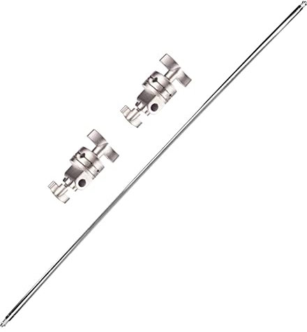 PYXEL STUDIO 127cm Bras Girafe Bras Boom avec Tête de Poignée de 2 Pièces pour C Stand, Support de Lumière, Trépied, Réflecteur et Autres Equipements pour Photographie