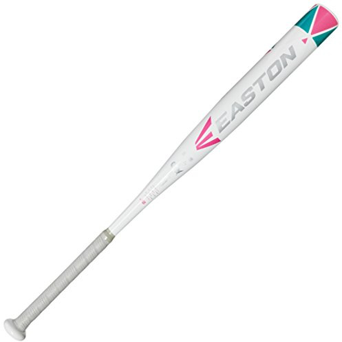 Easton 2018 Topazio Fast Pitch Softball Bat -10, Unisex, A11354931, White/Teal/Pink, 31/21 oz