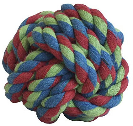 Pelota de Cuerda para Perros Gloria - Tamaño 7-8 cm - Cuida la Salud Dental de tu Perro - Pelota Resistente - Muy Duradera - Juguetes para Perros - Juguetes de Cuerda - Color Variado
