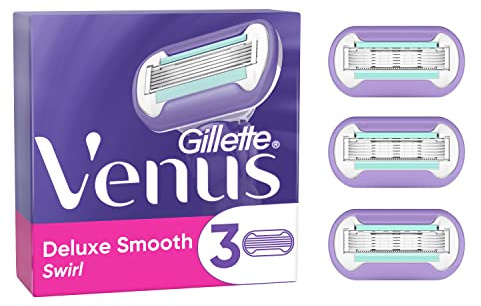 Gillette Venus Cartouches de Rasoir Femme, 3 Rechanges Extra Smooth Swirl