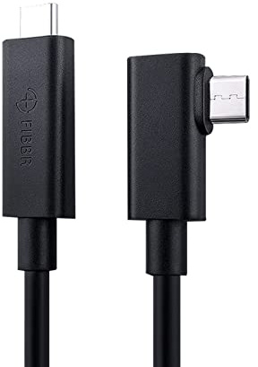 FIBBR USB-C auf USB-C Active Optical Link Kabel 3M, 5Gbps VR USB 3.1 Kabel Kompatibel mit Oculus Quest 2/Pico/Vive VR, AOC Unterstützung für schnelles Aufladen und High-Speed Datenübertragung