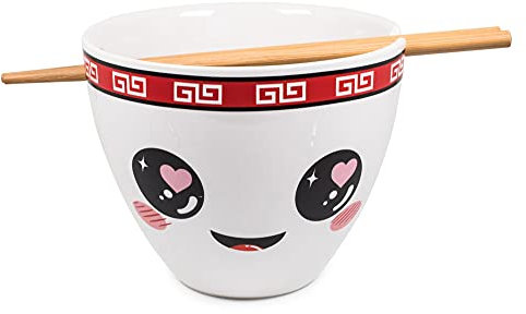 Boom Trendz Bowl Bop Hopeless Ramentic Japanese Dinner Set | 16-Ounce Ramen Bowl, Chopsticks