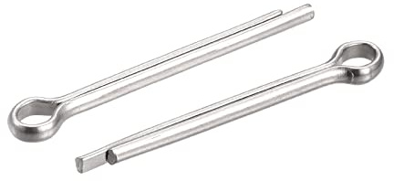 sourcing map 30 Stück Splintstift Geteilter Splint Clip Befestigung aus Edelstahl Sicherungssplinte für Automobil Mechanik 2,5 mm x 25 mm