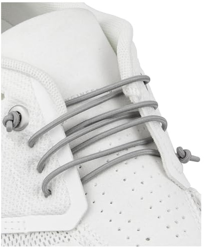 Endoto Schnürsenkel für ON Cloud 5 & 6 Schuhe, Ersatz Elastische Ohne Binden Gummi Rund Schuhbänder Laces Shoelaces für Running Sneaker (Grau,20 Zoll)