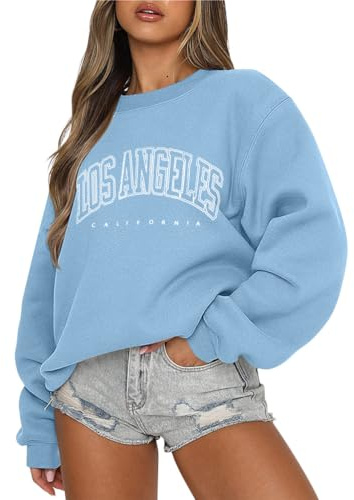 Tomwell Sweatshirt Damen Oversized Pullover Winter Pulli Fleecepullover | Rundhals, Bedruckt, Langarm, Herbst, Casual, für Teens