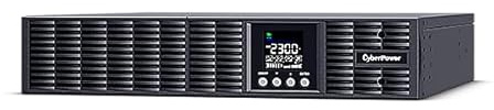 CyberPower OLS3000ERT2UA-B Online-USV Doppelwandlung 3000VA/2700W, 2U Rack/Tower, schwarz, Eingang 190–300Vac, Active PFC, generator-kompatibel, ECO Mode >95%, Farb-LCD, USB HID,IEC C20 In, 9 Ausgänge