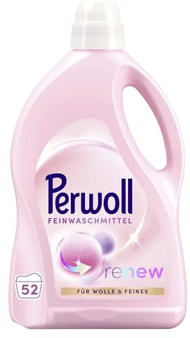 Perwoll Detergente per lana e fine (52 lavaggi), detersivo delicato pulisce delicatamente, leviga e rinnova le fibre e previene i noduli, con tecnologia Tripla Renew