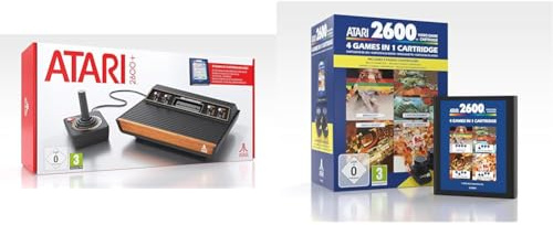 Atari 2600 Plus (Exclusive to Amazon.co.uk) & 4 in 1 Game Cartridge Plus Paddle Pack (Exclusive to Amazon.co.uk)