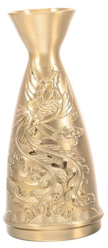 Alipis Distributeur de Vin Laiton Rétro Vase Décoratif Unique avec Motif Dragon Carafe Ancienne Multifonctionnelle
