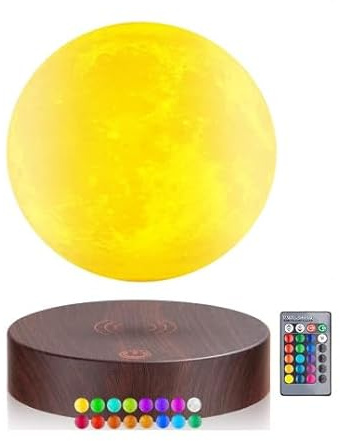 Schwebende und schwebende Mond-Lampe, 3D gedruckte magnetische Schwebe-Mond-LED-Lampe, rotierende Mond-Anzeigemodus-Stimmungslicht, schweben und drehen in der Luft, coole Heim- und Bürodekoration