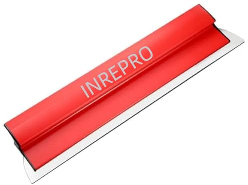 INREPRO Lame d'écrémage 0.35mm Lame de Spatule de Lissage Grattoir à Cloisons Sèches Professionnel Couteau à Plâtre pour cloison sèche en ciment et en béton (80 CM)