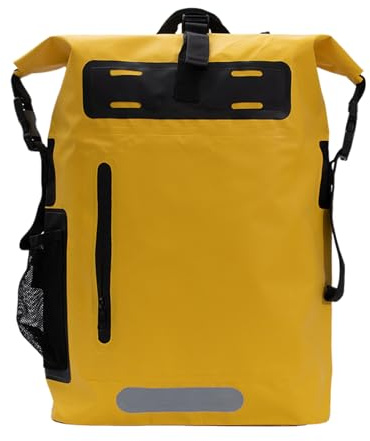 Waterproof Dry Bag Backpack - Roll Top Drybag with Padded Laptop Sleeve | Hiking Backpack Waterproof | Outdoor Sports Shoulder Bag,Roll-top Closure Bookbag 25L for Outdoor Activities Hiking Kayaking