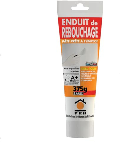 Enduit de Rebouchage Pate 330g - Réparation Rapide de Fissures et Trous - Application Facile et Précise - Usage Intérieur