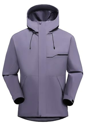Impermeabile Donna Antipioggia, Giacca Antipioggia Donna Softshell Giubbino Antivento Sportiva Traspirante Leggero Trekking Cappuccio Giacca a Vento Lungo Ragazza Antipioggia Cosa Outdoor