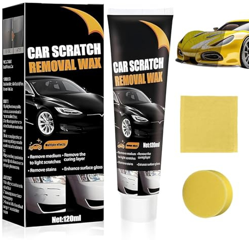 Kratzer Entferner Auto, Auto Kratzer Entferner, Autopolitur Kratzer Entfernen mit Schwamm, Professioneller Auto Kratzerentferner, Autolack Reparatur Polieren Paste für Entfernung Tiefen