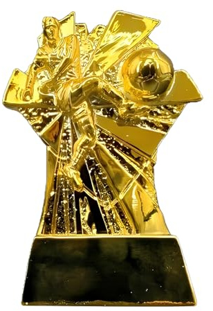 Huadafun Fußball Torschützenkönig Pokal, Bester Spieler Auszeichnung Meisterschaft Trophäen Sammlerstück Display Souvenir Geschenk für Fans Schlafzimmer Büro Schreibtisch Deko