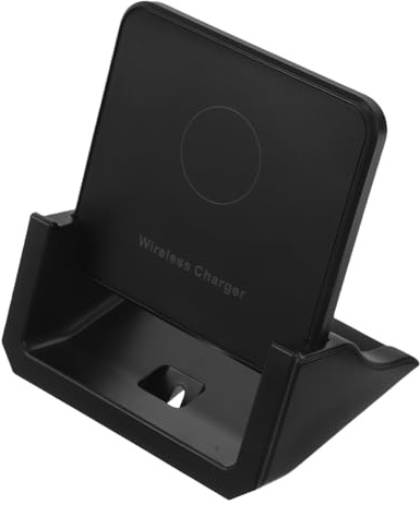 Chargeur sans Fil pour Smartphones, Support Réglable, Charge Rapide 20w | Charge Horizontale et Verticale, Usage Bureau et Maison, Compatibilité, Finition Noir Abs PC