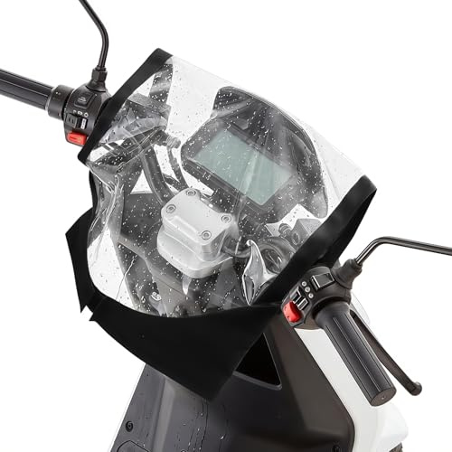 Mobility Scooter Control Panel Waterproof Console Cover, HAVIRI Universal Tiller Cover, Clear View Panel, Compact Foldable Design for Mobility Scooter and Electric Wheelchair