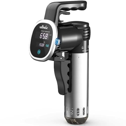 Lemodo Sous Vide Garer Stick 850W mit Touchscreen, Temperaturbereich 25–99 °C, Timer bis 99 Stunden, für Steak, Fisch, Gemüse, Eier, Joghurt & Babynahrung, Sous Vide Stick für Einsteiger