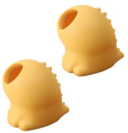 NULYLU 2pcs Silicone Egg Yolk Separator Set Flexible Yellow Egg White Divider for Home Cooking and Baking Supple Cartoon Kitchen Gadget for Easy Yolk Separation