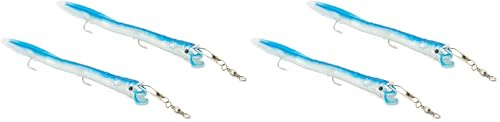 Kit 2 Stück Hornhecht 10 cm aus Silikon mit 2 Haken