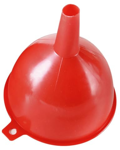 Embudo de plástico rojo Mtlavishness, embudo Industrial de gran calibre para evitar la deformación, embudos de aceite