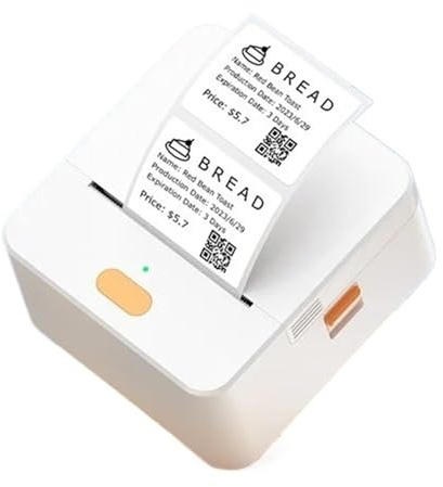 CCZRD Mini Impresora De Etiquetas Térmica Portátil Autoadhesiva P1 For Negocios, Hogar Y Oficina, Inalámbrica Pegatinas con Logotipo Sin Tinta Impresión Rápida Nítida Cada Etiqueta