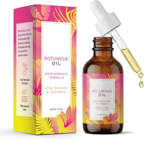 Cyperus Rotundus Oil for Hair Removal & Ingrown Hair Treatment, Natural Hair Inhibitor Serum, Shaving Oil for Women, Soothing After Shave Solution, Moisturizing Skin Oil, Reduces Hair Growth
