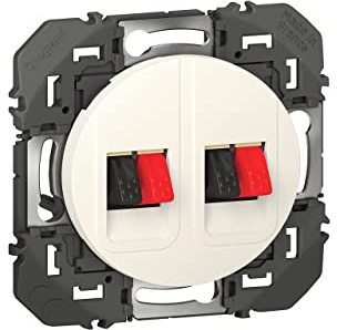 Legrand - Prise haut-parleur double dooxie finition blanc - emballage blister