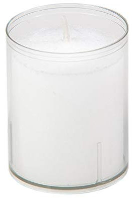 Unbekannt Teelichter Groß Kerzen Refill Teelichteinsatz extra Lange Brenndauer bis zu 24 Stunden Teelicht xxl Kerze Nachfüller hoch (Transparent)