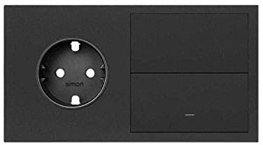 Simon 10020203-238 interruptor de luz Negro