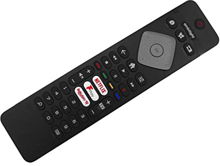 121AV Universal Ambilight Fernbedienung für Philips Smart TV Netflix, Fplay, Rakuten TV - Modell 2021 (55OLED754, 55OLED754/12, 65OLED754, 65OLED754/12, 398GR10BEPHN0020CR)